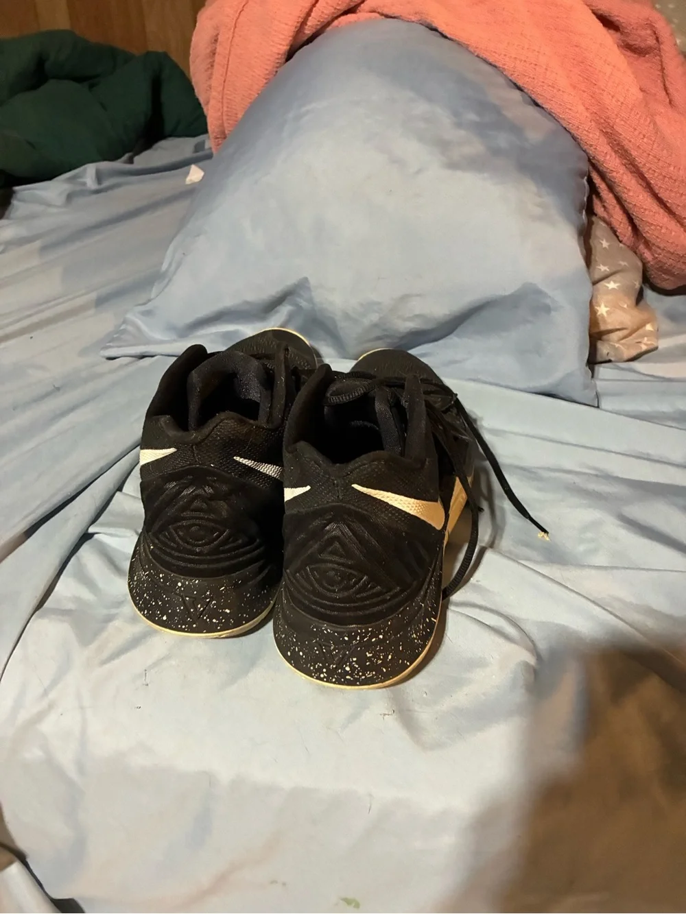 Nike Black Basketball Sneakers with White Swoosh